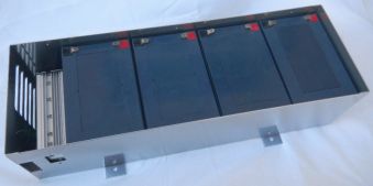 Бокс металлический для 4-х аккумуляторов