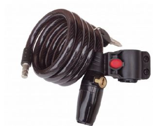 Велозамок тросовый с сигнализацией