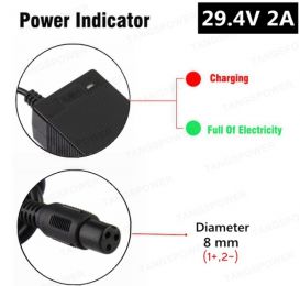 Зарядное устройство для литий ионных аккумуляторов 24v (3 типа разъемов)