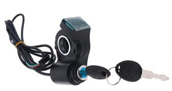 Замок зажигания с универсальным индикатором заряда,  12V - 96V