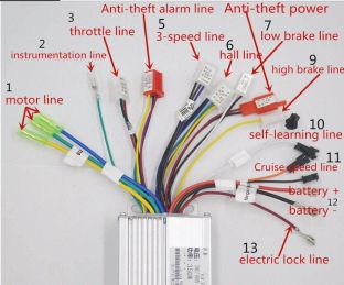 Контроллер бесщеточный (для двигателей bldc) 36/48 V 350 W-Al