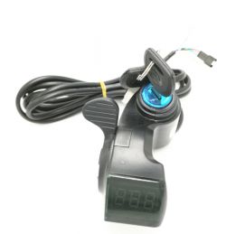 Ручка газа рычаг со светодиодным цифровым дисплеем  и замком зажигания-Al