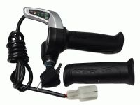 Ручка газа со светодиодным индикатором заряда 36V и замком зажигания-E